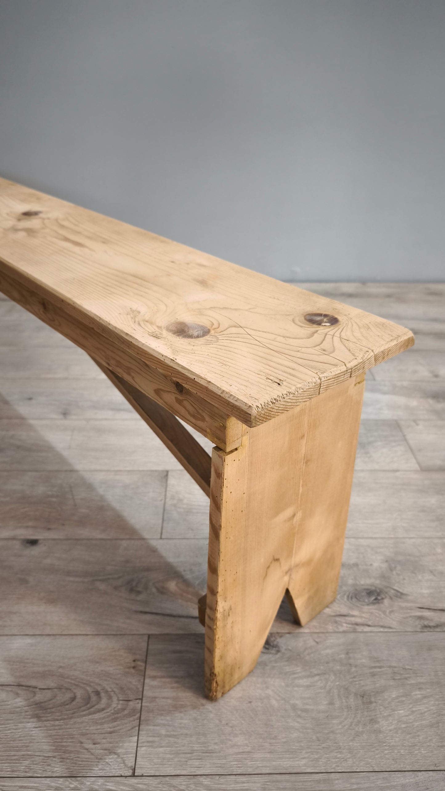 87742 Panca in legno grezzo