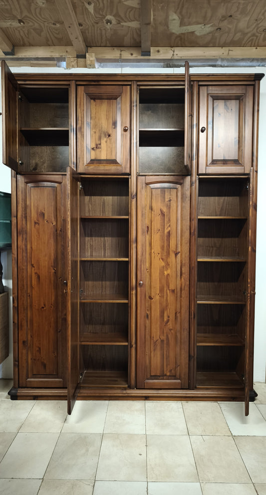 87923 Armadio in legno 8 ante sopra sotto