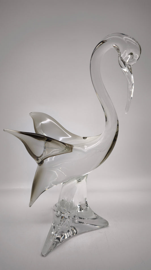 87867 Scultura uccello in vetro di Murano firmata Zanetti
