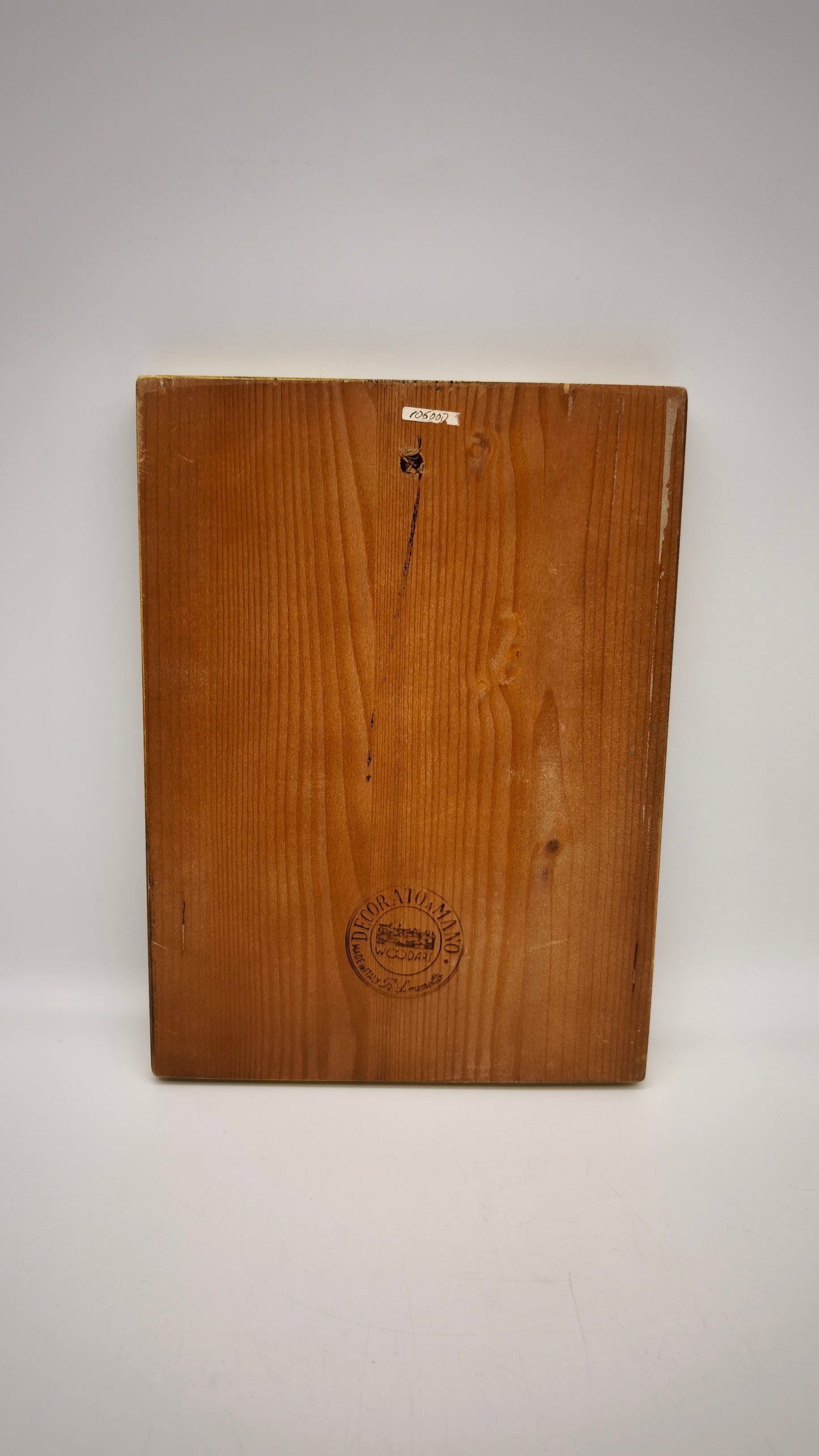 87937 Quadretto su legno dipinto, Rita Simonetto, Rosmarino