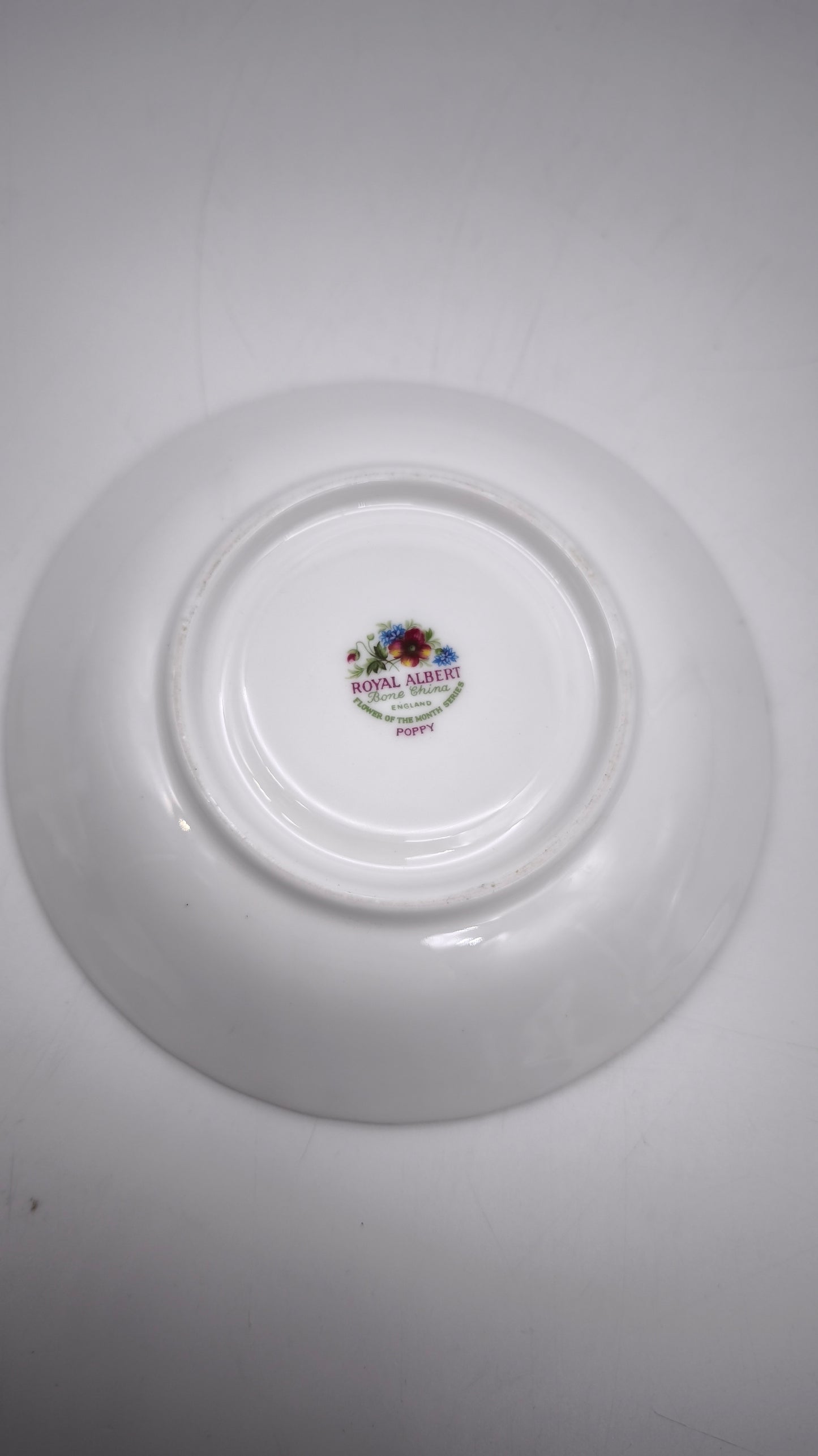 88281 Piattino in ceramica Royal Albert, Flower of the month series, Poppy