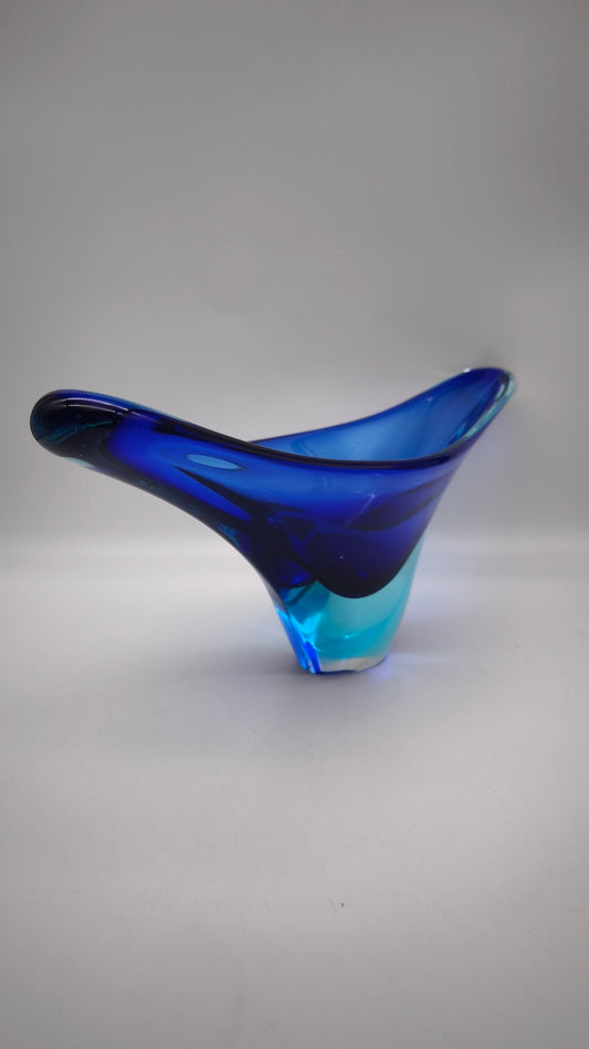 88550 Centrotavola in vetro blu