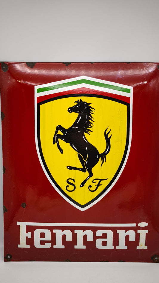 88687 Insegna vintage Ferrari