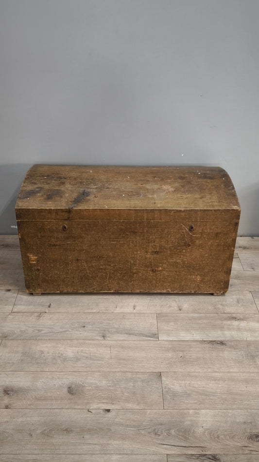 88734 Cassapanca baule in legno con maniglie laterali