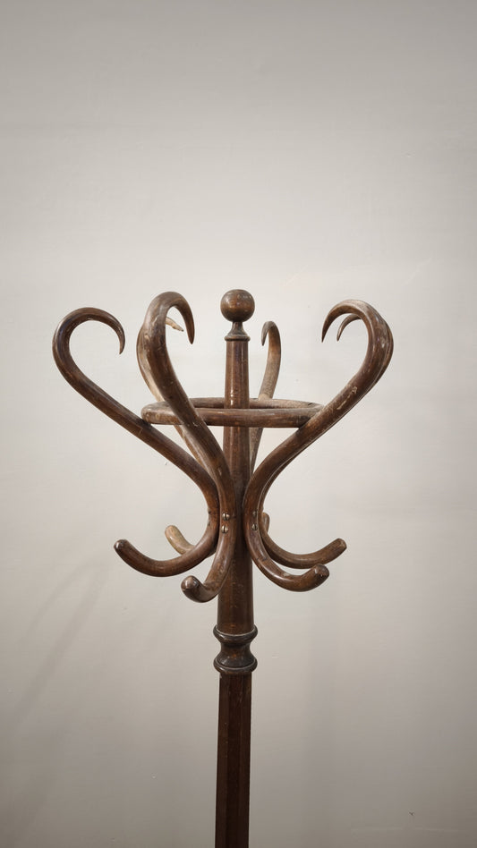 89123 Appendiabiti a piantana stile Thonet con porta ombrelli