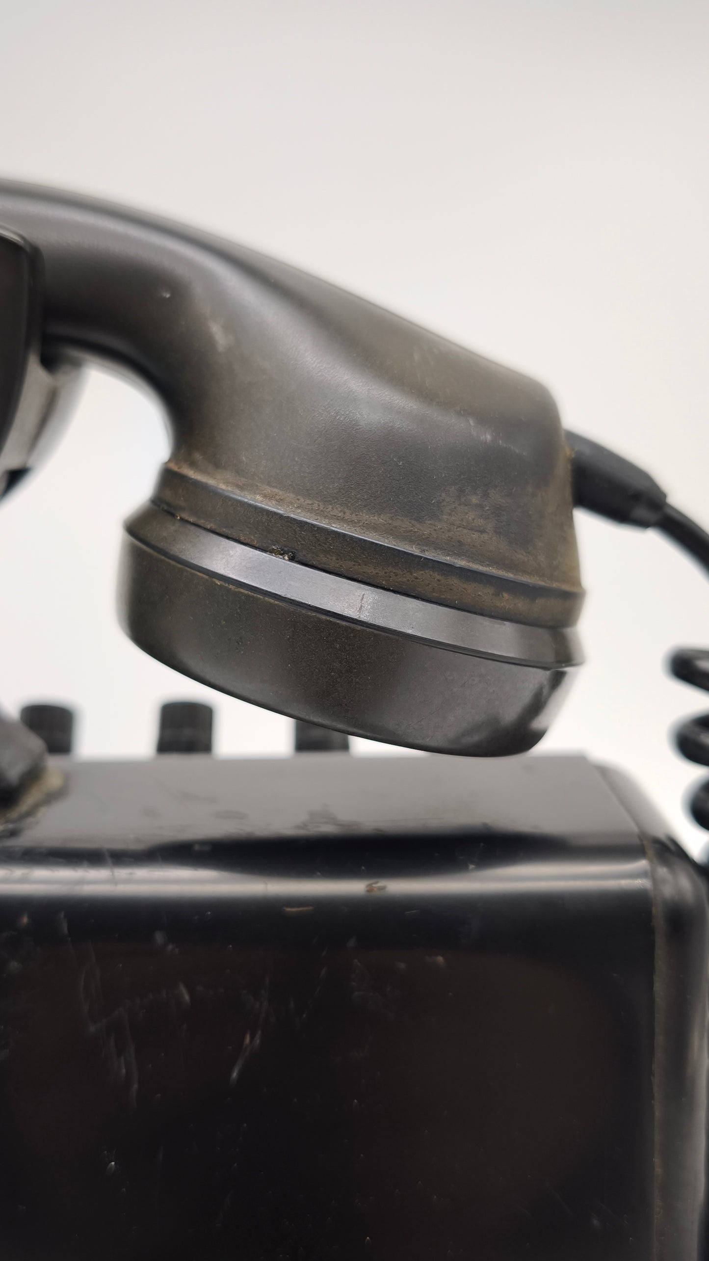 89064 Telefono centralino vintage Siemens nero in bachelite