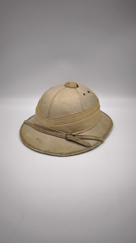 89009 Casco stile coloniale in pelle