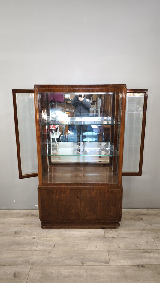 89405 Vetrinetta stile art déco con sportelli laterali