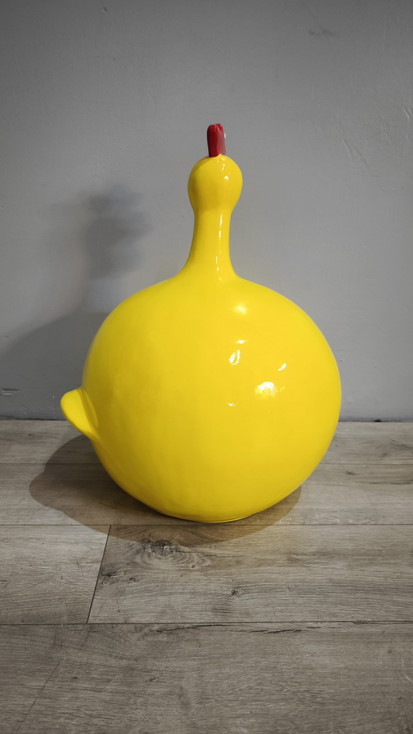 89627 Statua in resina gallina gialla