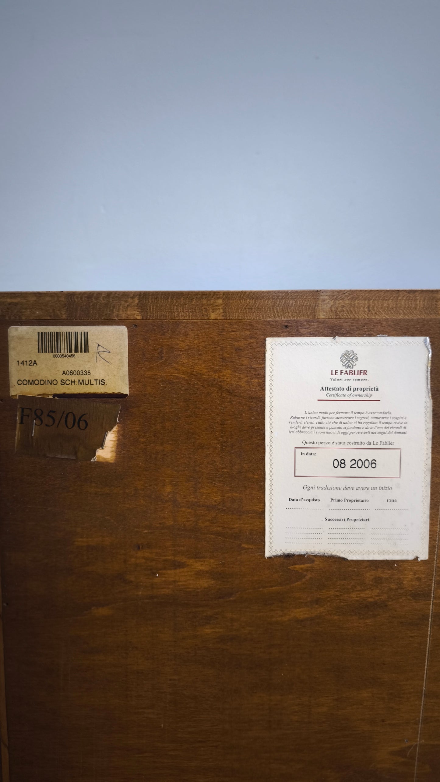 89932 Comodino singolo in legno Le Fablier