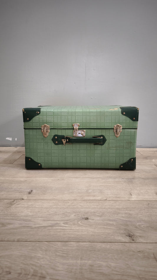 90027 Valigia vintage verde