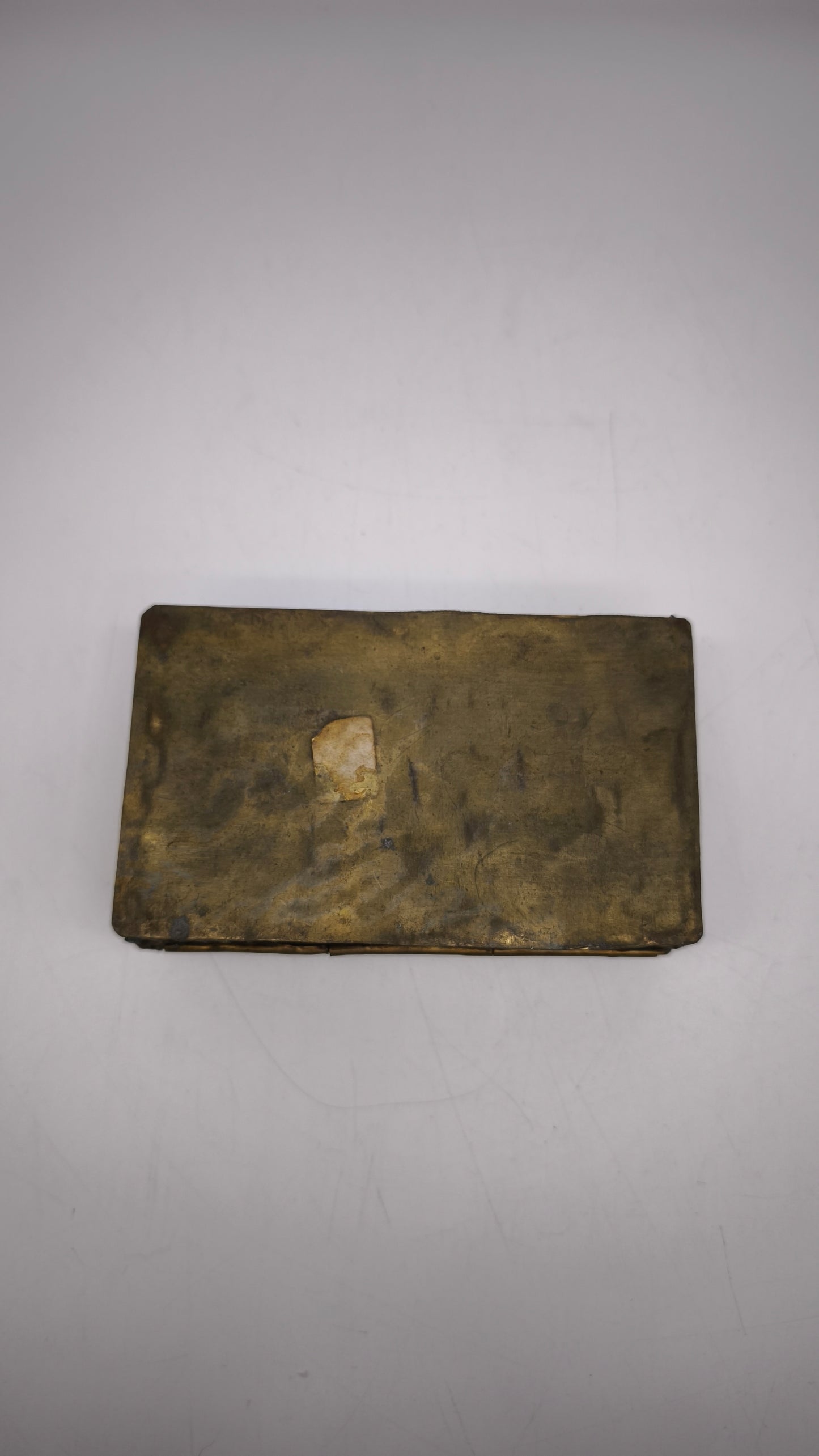 90083 Scatola Tibetana-Nepalese anni '50 con decorazioni a pasta vitrea
