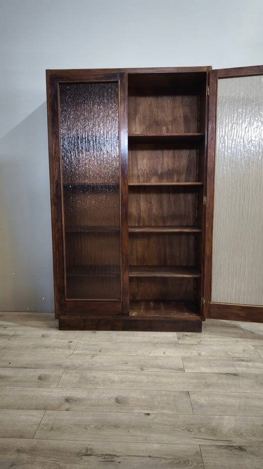 90307 Vetrina in legno due ante