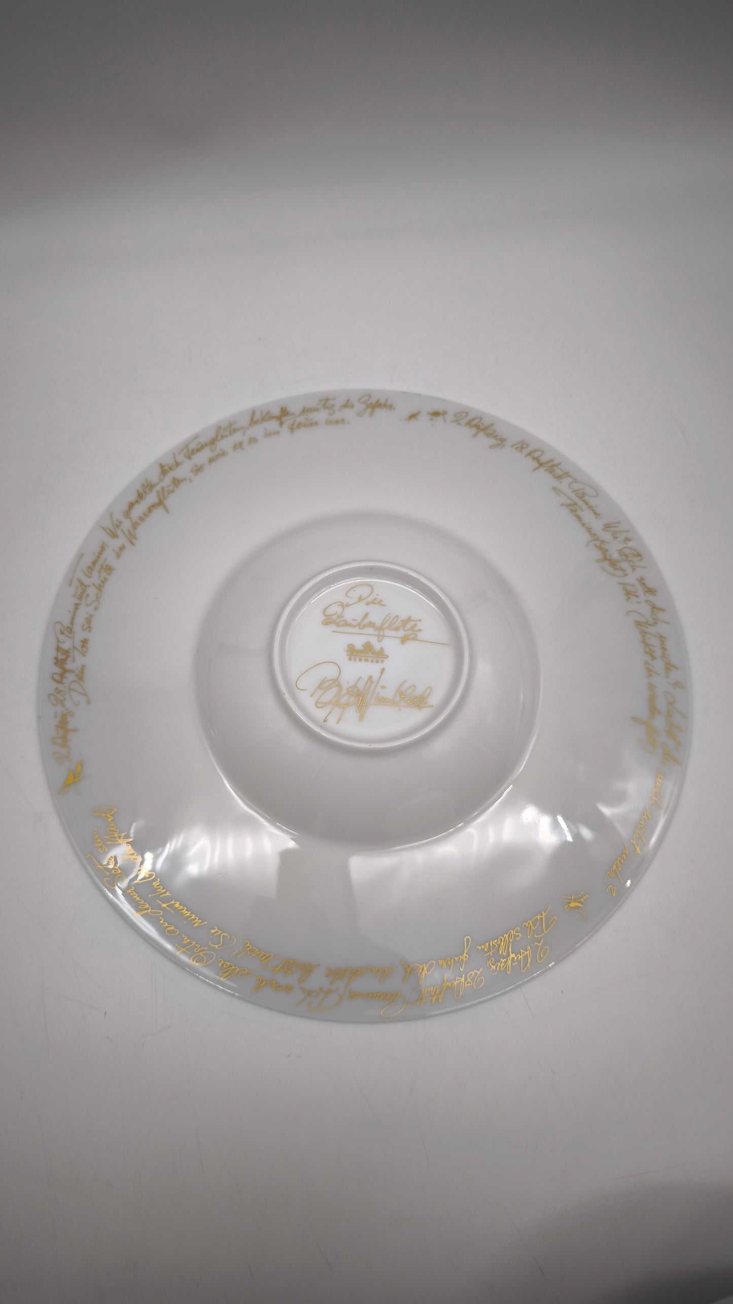 45 Piatto Con Ciotola Collezione Flauto Magico (Zauberflote) Di Bjorn Wiinblad per Rosenthal