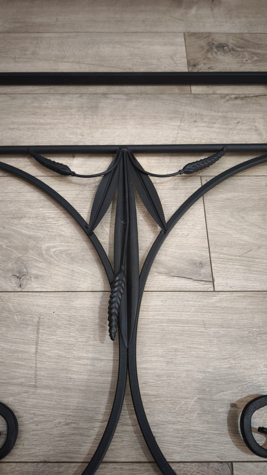 90958 Struttura letto singolo Ikea in ferro nero