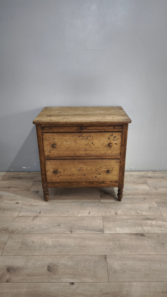 91818 Cassettiera in legno massello con tiretto