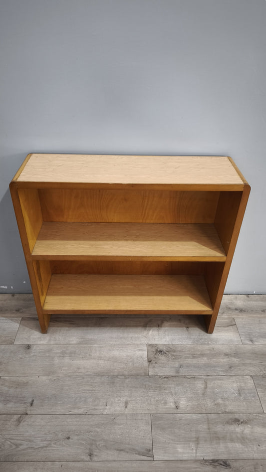 93280 Libreria bassa in legno chiaro