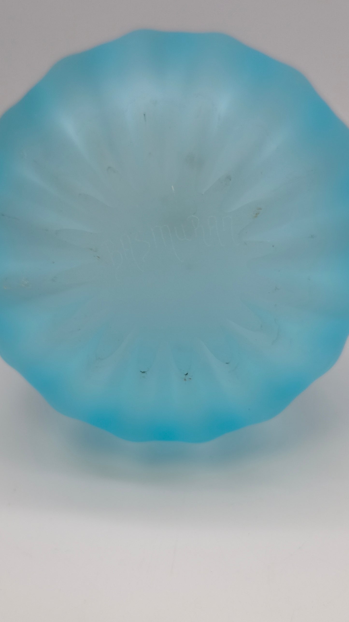 78221 Vaso in vetro celeste Basmuran