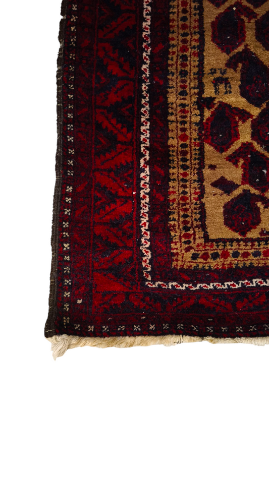 81553 Tappeto Baluch con decorazione geometrica