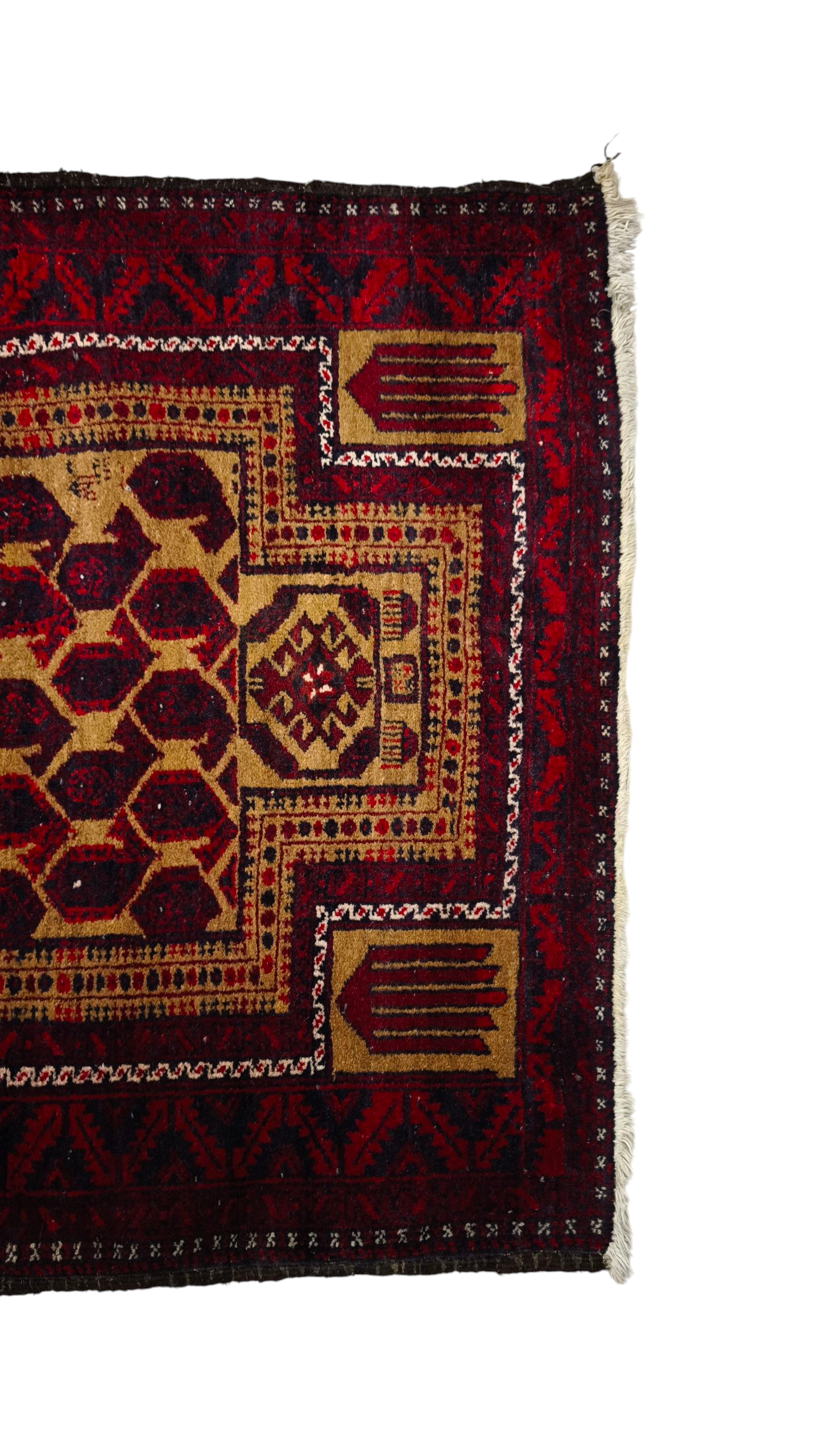 81553 Tappeto Baluch con decorazione geometrica