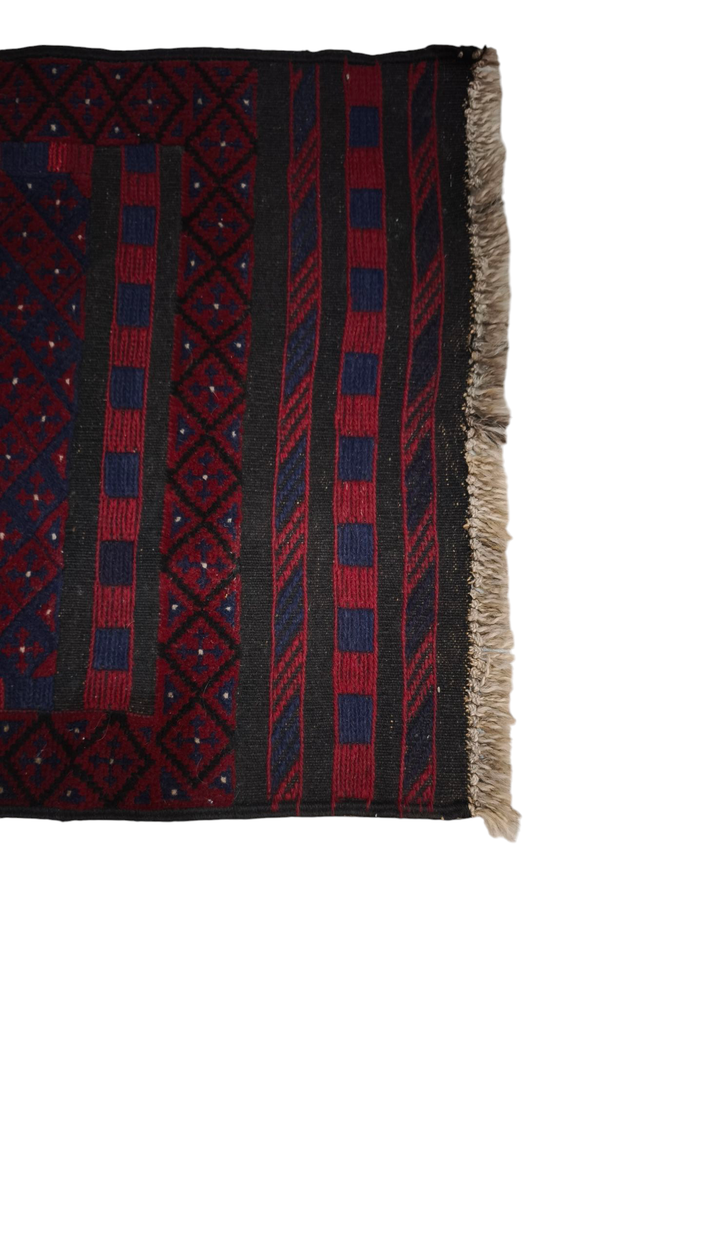 81555 Tappeto guida Afghano vintage