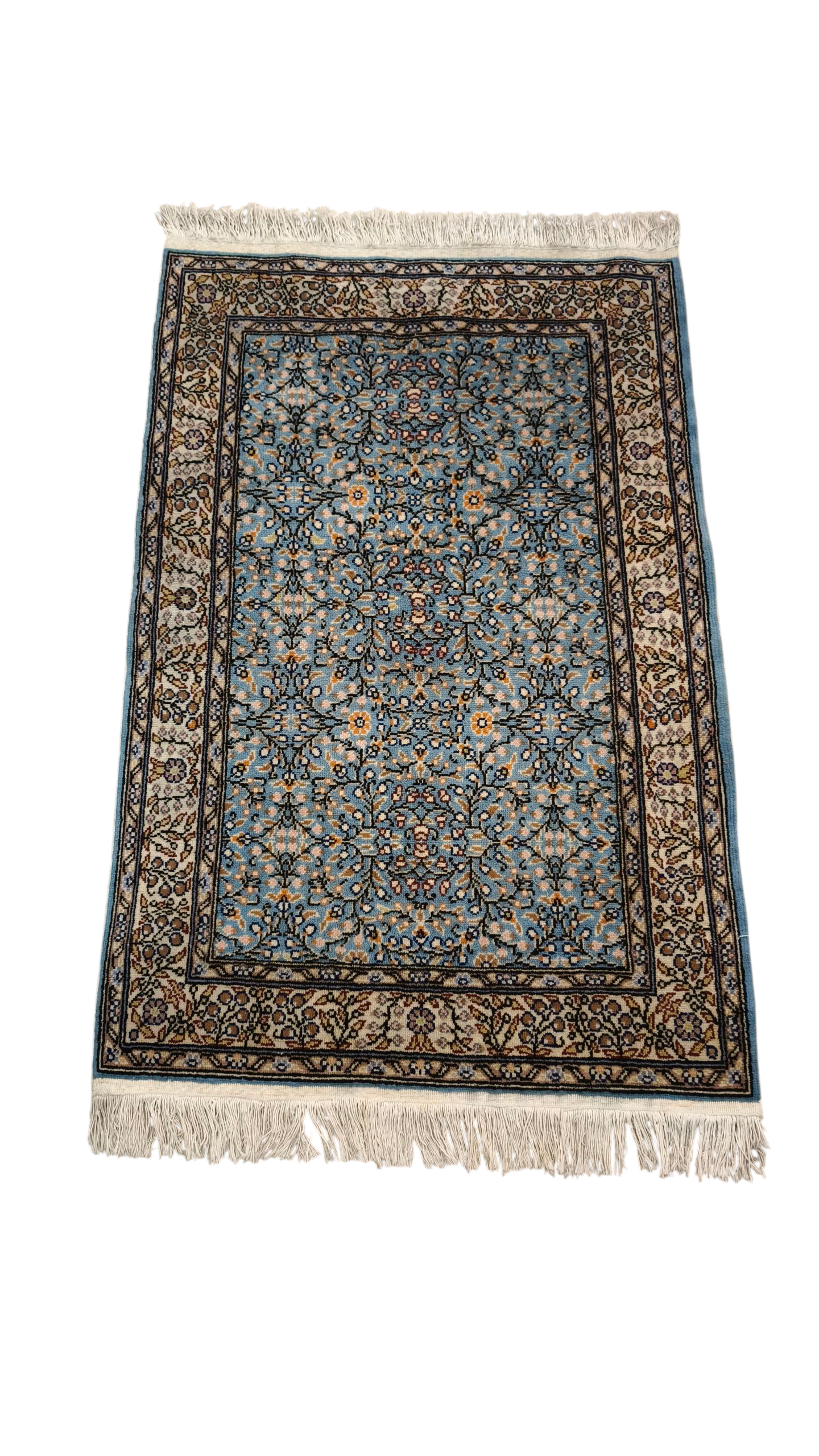 81559 Tappeto persiano con decorazione floreale
