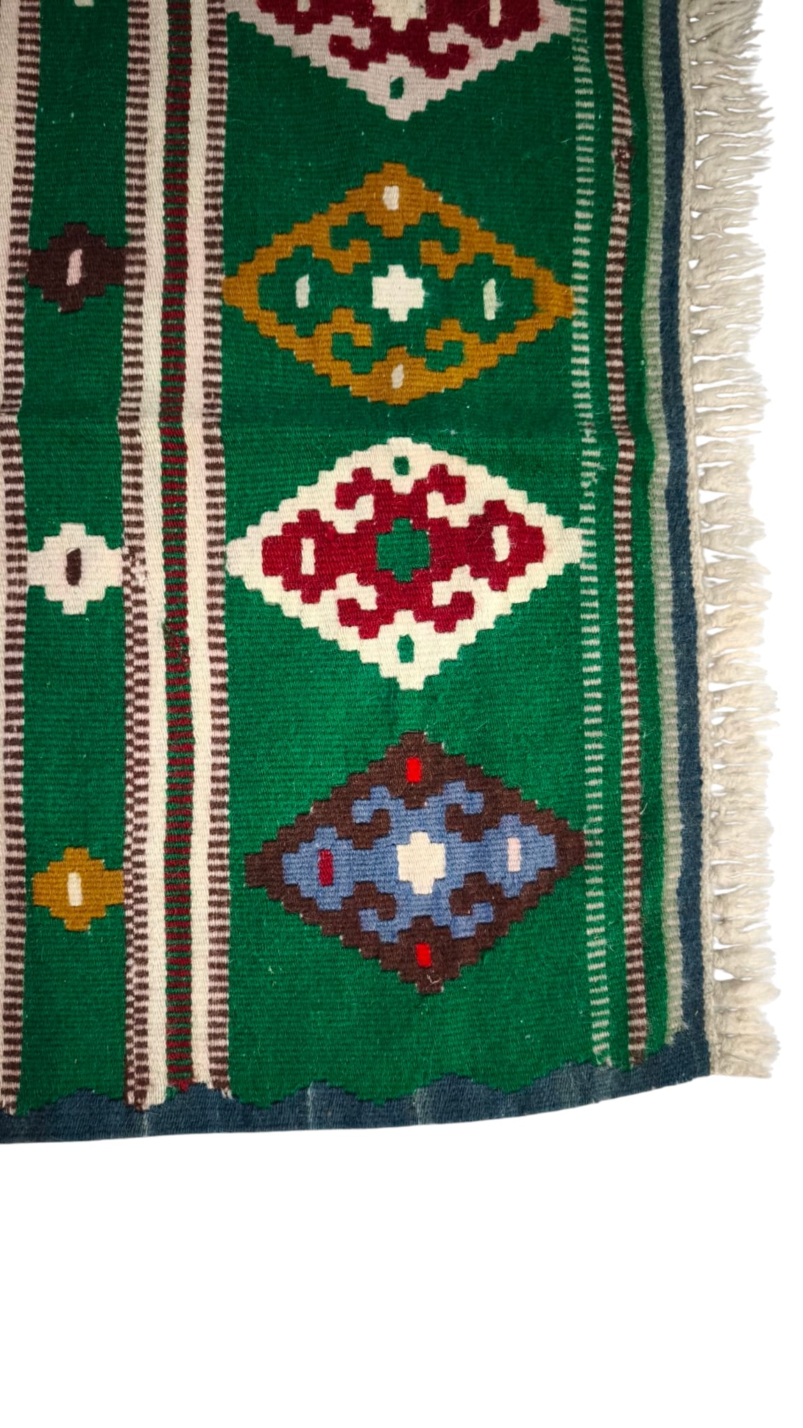 81720 Tappeto in lana con decorazione geometrica