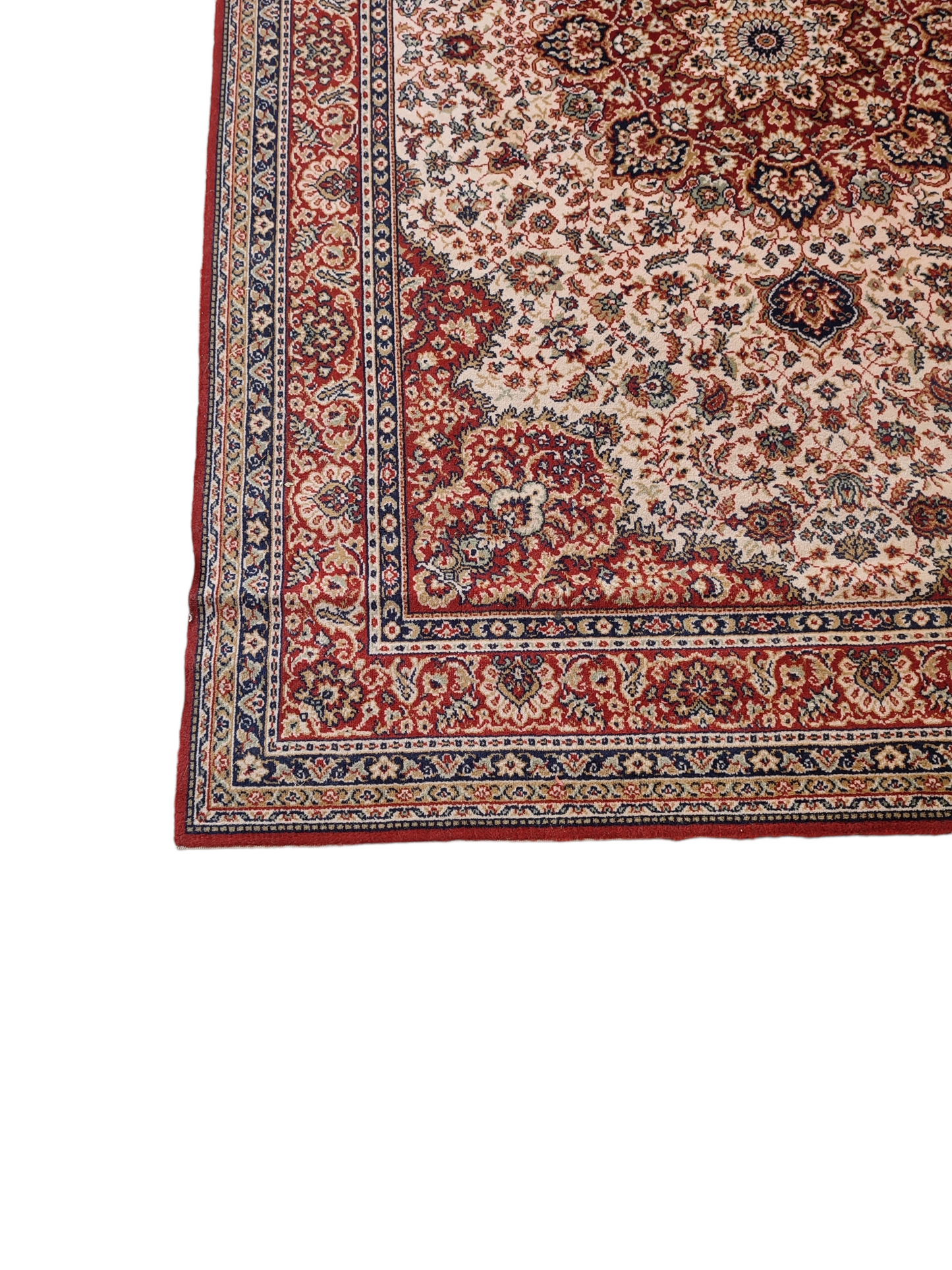 59623 Tappeto in fibra naturale con decorazione a motivo floreale