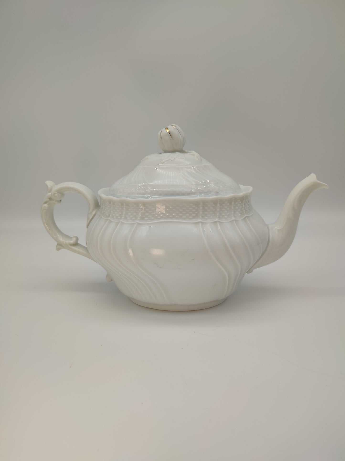 56184 Teiera in ceramica bianca vecchio Ginori