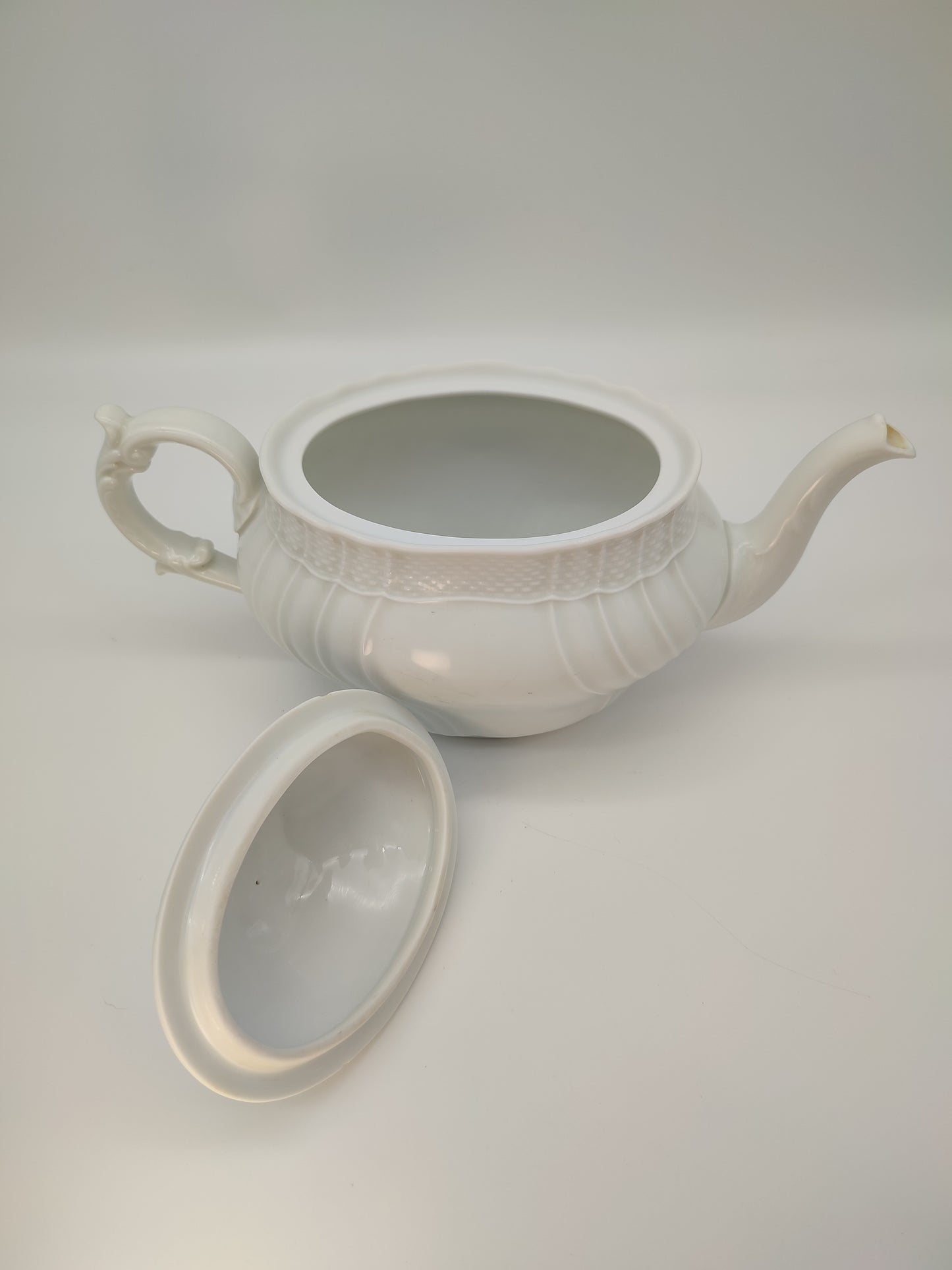 56184 Teiera in ceramica bianca vecchio Ginori