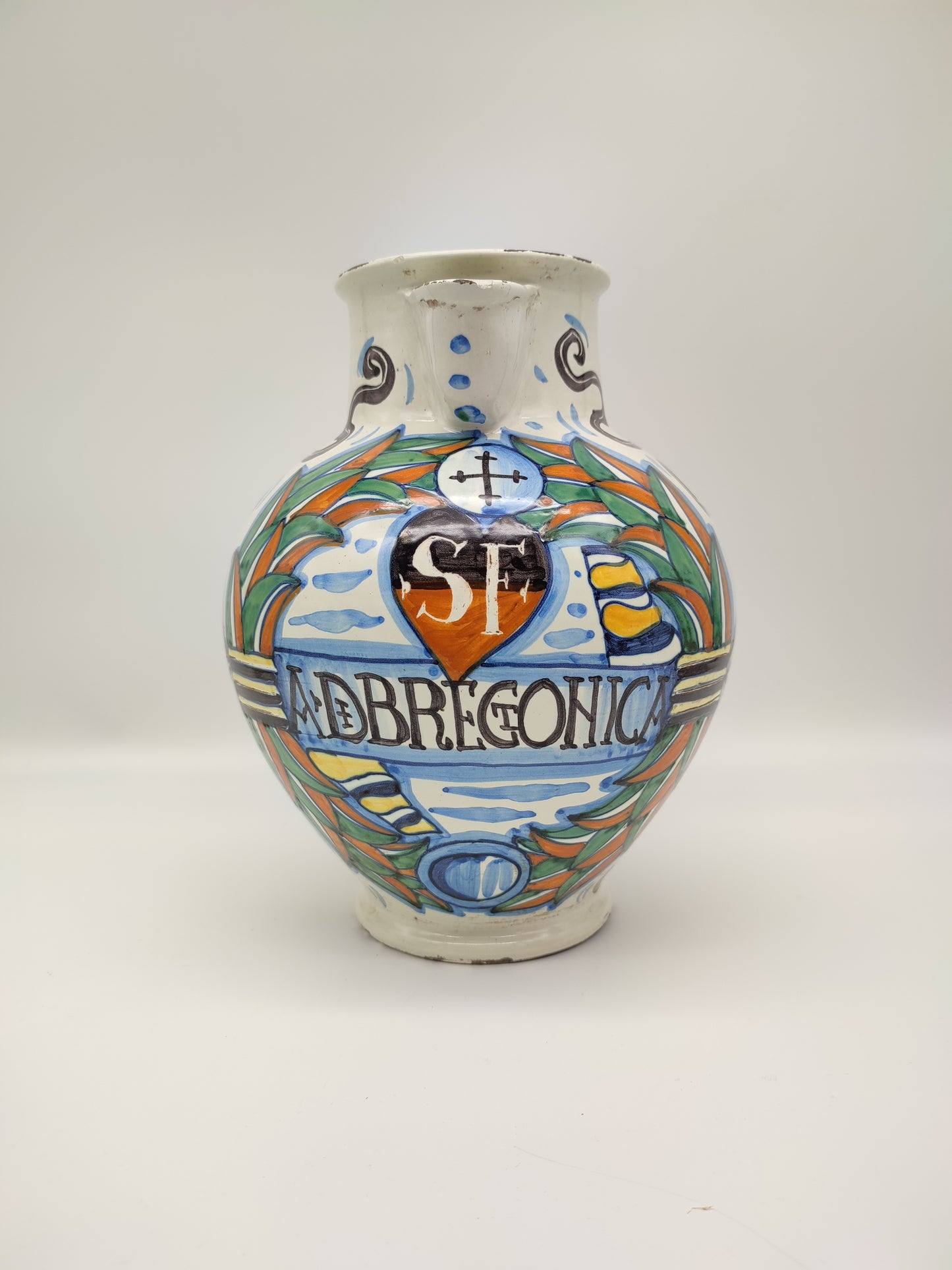 56735 Anfora in ceramica smaltata tipo Savona