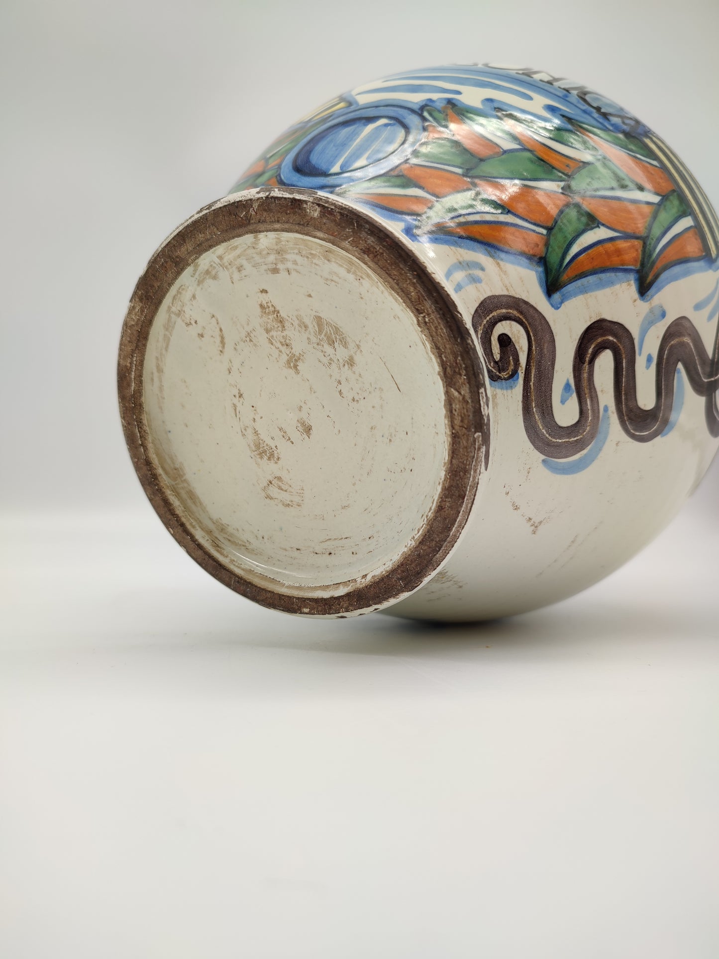 56735 Anfora in ceramica smaltata tipo Savona