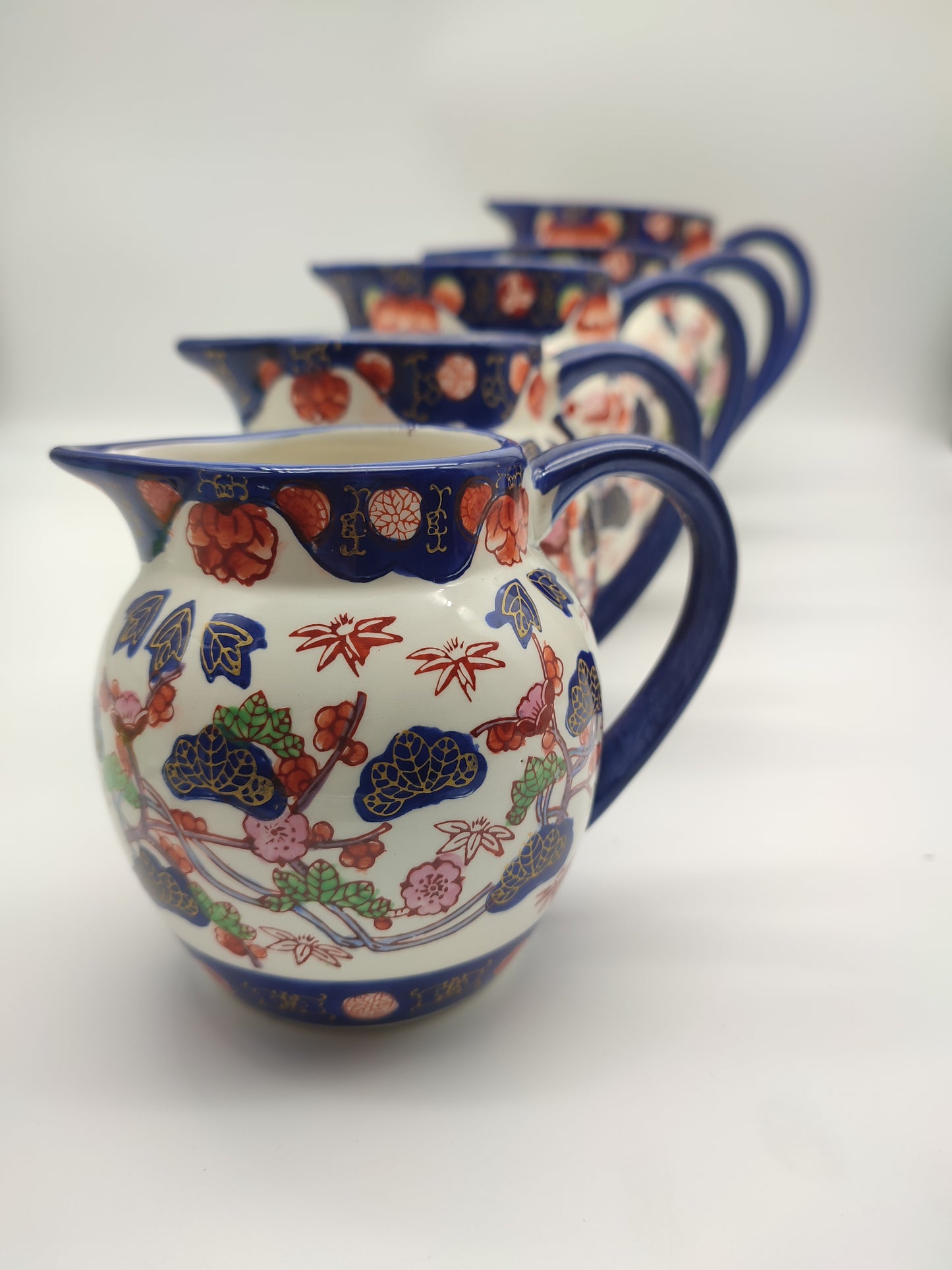 58522 Set di 5 brocche Ironstone Staffordshire England