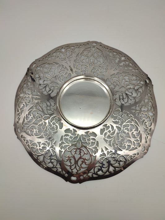 58304 Centrotavola traforato silver plated