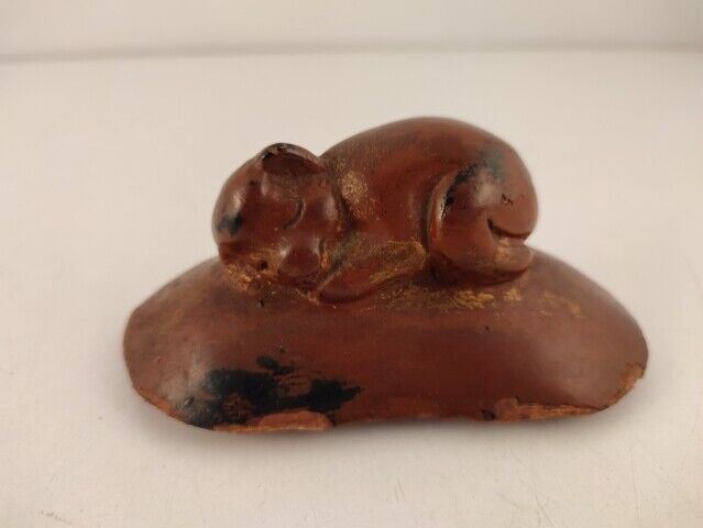 42201 Scatola in legno vintage a forma di animale