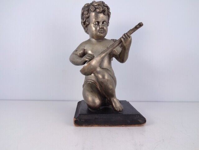 45387 Scultura angelo in bronzo con base