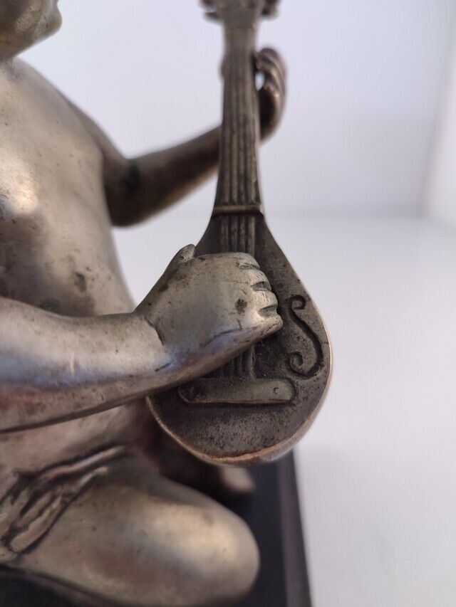 45387 Scultura angelo in bronzo con base