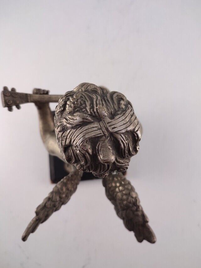 45387 Scultura angelo in bronzo con base