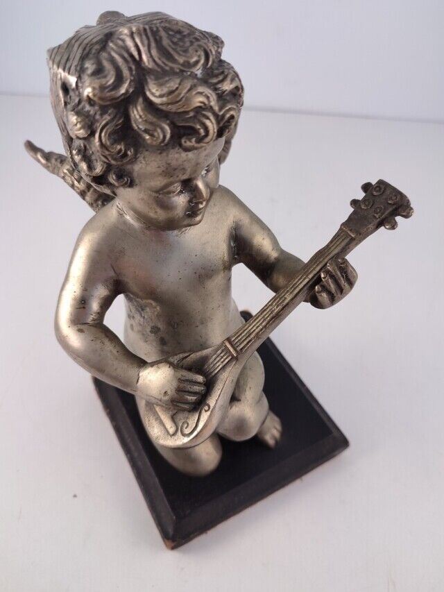 45387 Scultura angelo in bronzo con base