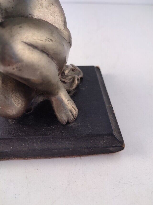 45387 Scultura angelo in bronzo con base