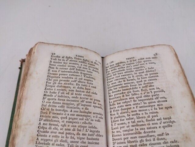 46607 Libro Il paradiso perduto di John Milton