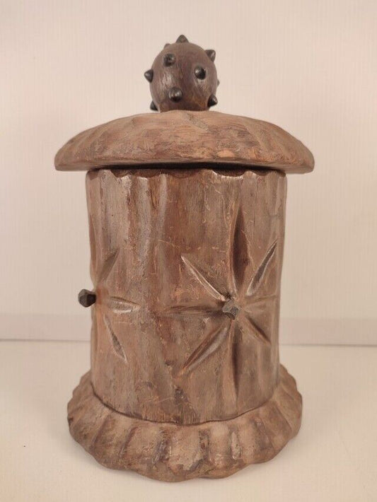 48884 Scatola tabacchiera in legno lavorato