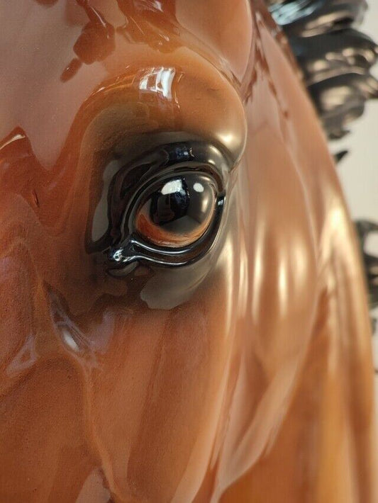 49028 Cavallo in ceramica made in Italy