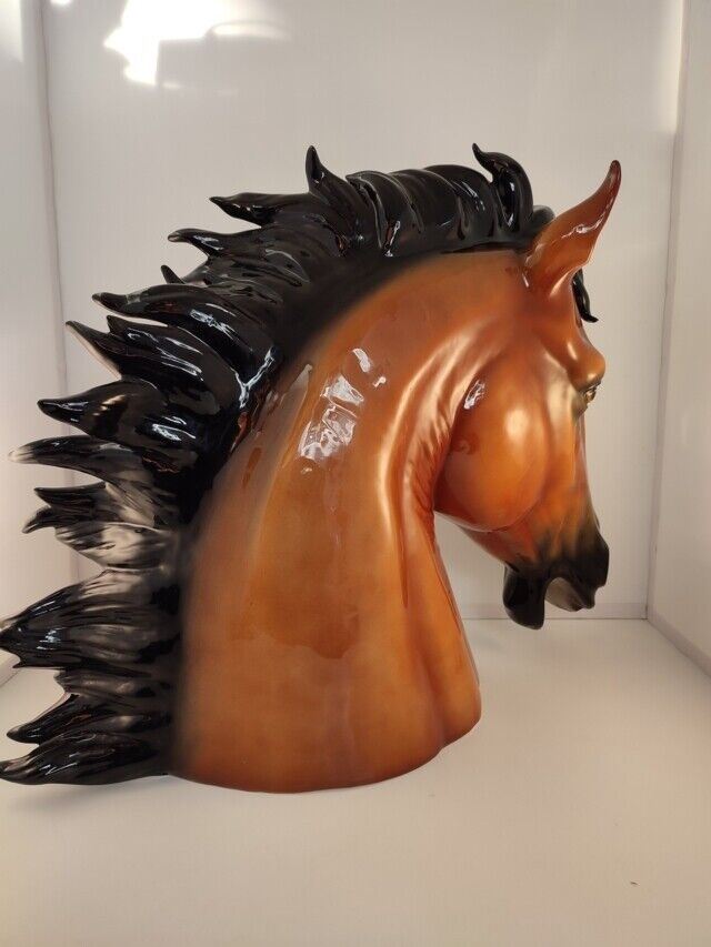 49028 Cavallo in ceramica made in Italy