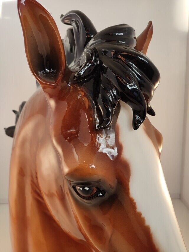 49028 Cavallo in ceramica made in Italy