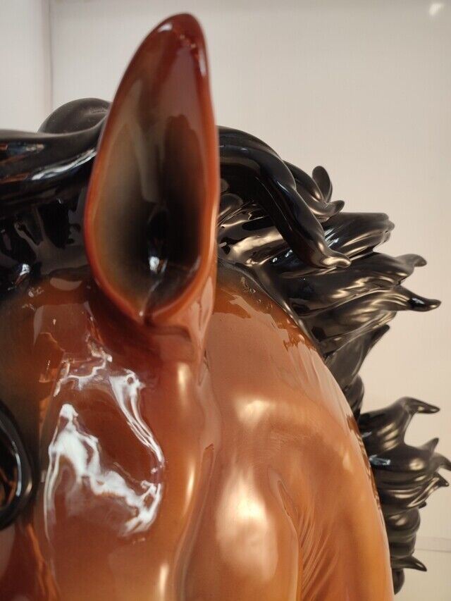 49028 Cavallo in ceramica made in Italy