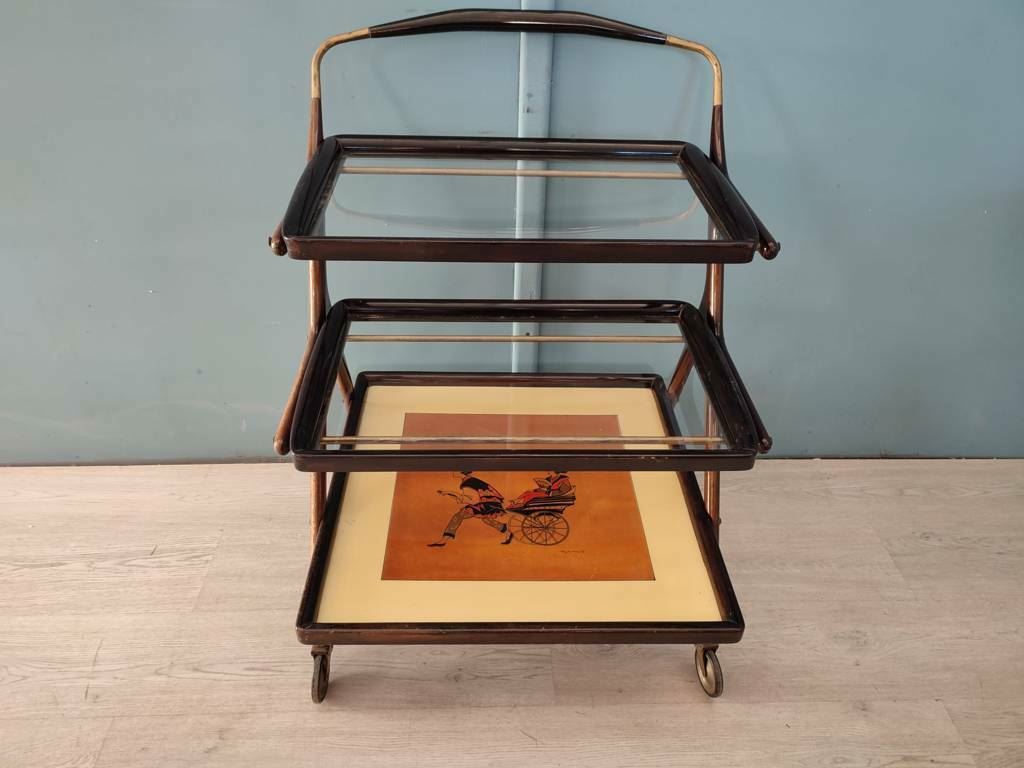 50441 Carrello tre ripiani Ico Parisi design