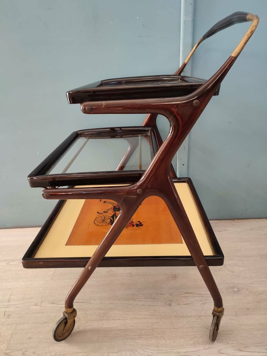 50441 Carrello tre ripiani Ico Parisi design
