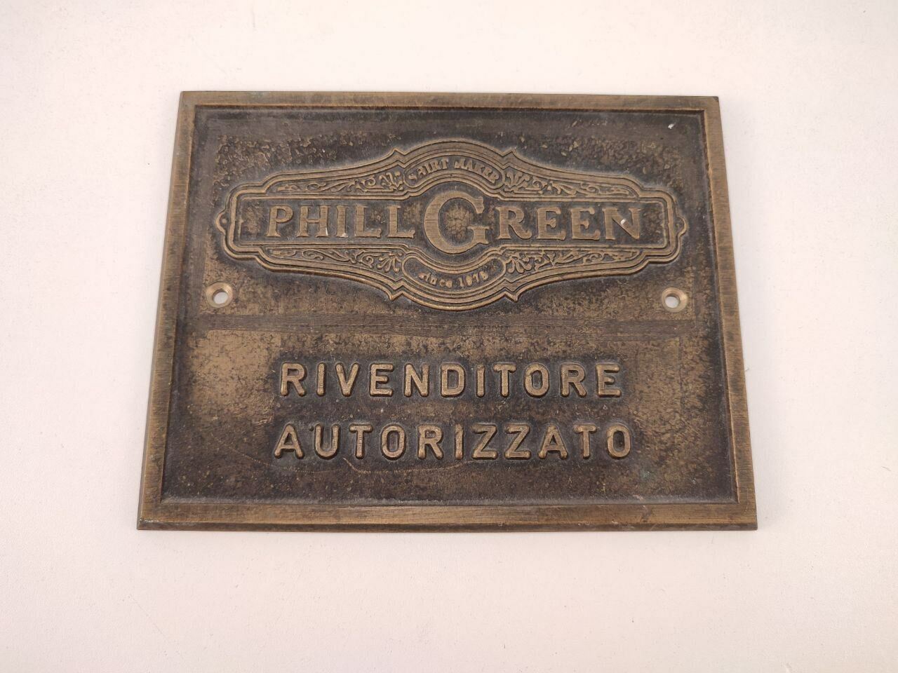 51838 Targa in ottone Phil green