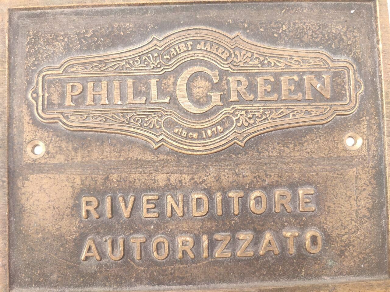 51838 Targa in ottone Phil green